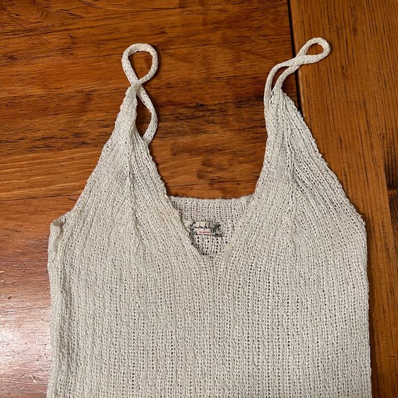 Free People Cream Knit Bodysuit - Picture 3 of 7